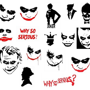 110 Joker svg,cut files,silhouette clipart,vinyl files,vector digital,svg file,svg cut file,clipart svg,graphics clipart