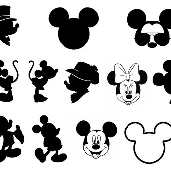 117 Mickey mouse svg,cut files,silhouette clipart,vinyl files,vector digital,svg file,svg cut file,clipart svg,graphics clipart