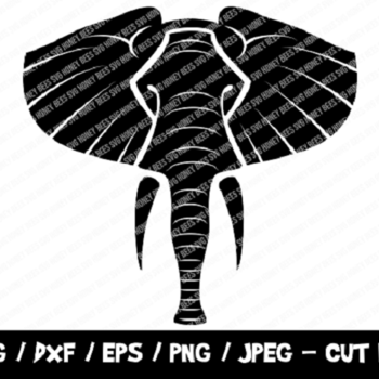 118 Elephant SVG, Elephant Cut File, Africa Svg, Safari, Instant Download, File Cricut & Silhouette, EPS, Fish Prints Dxf, Vinyl Cutting Fil