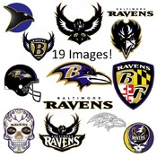 12 Baltimore Raves SVG and PNG Bundle 19 Images NFL Logo Cricut Image Football Cut Files Digital Download Ready to Cut Clip Art Digital File