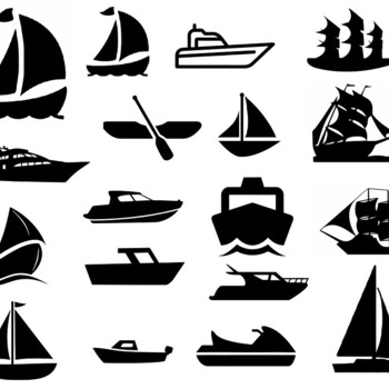 120 Boats svg,cut files,silhouette clipart,vinyl files,vector digital,svg file,svg cut file,clipart svg,graphics clipart