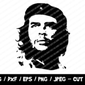 121 Che Guevara SVG File, Instant Download for Cricut or Silhouette, DXF File, PNG Clipart, Vinyl Cutting File, Tshirt Cut File, Protest, Cu