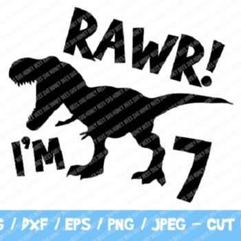 122 Rawr I'm 7, 7th Birthday Dinosaur SVG, Seven, Seventh Birthday Tee, Dino Shirt, Dinosaur Party, Funny, Trendy Kids, Rawr SVG, Birthday S