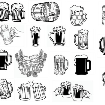 125 Beers svg,cut files,silhouette clipart,vinyl files,vector digital,svg file,svg cut file,clipart svg,graphics clipart