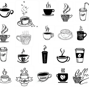 129 Coffee svg,cut files,silhouette clipart,vinyl files,vector digital,svg file,svg cut file,clipart svg,graphics clipart