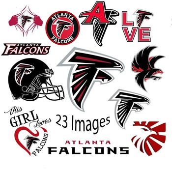 13 Atlanta Falcons SVG and PNG Bundle 23 Images NFL Logo Cricut Image Football Cut Files Digital Download Ready to Cut Clip Art Digital File