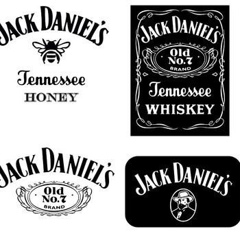 134 Jack Daniels whiskey svg single barrel honey bourbon clip art black and white image