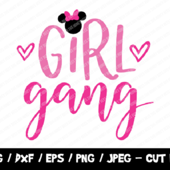 135 Minnie Girl Gang SVG, Disney SVG, Instant Download, Cricut Silhouette, Disney Trip Svg, Disney Girl Gang Svg, Minnie Mouse