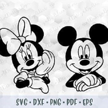 135 SVG PNG Mickey Minnie Mouse Head Ears Hands Cuttable file Cricut Silhouette Iron on Transfer Print Sublimation Design Outline Transparen