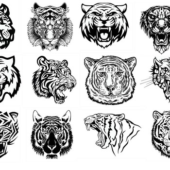 140 Tiger svg,cut files,silhouette clipart,vinyl files,vector digital,svg file,svg cut file,clipart svg,graphics clipart