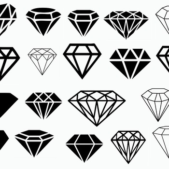 146 Diamond svg,cut files,silhouette clipart,vinyl files,vector digital,svg file,svg cut file,clipart svg,graphics clipart