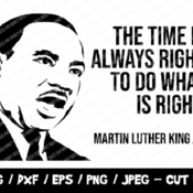 148 Martin Luther King SVG, BLM SVG Cut File, Mlk Quote Svg, No Justice No Peace Svg, Instant Download, File For Cricut & Silhouette, Png