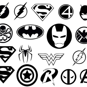 148 Superhero files baby svg birthday black and white image drawing clip art