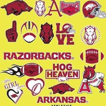 15 Arkansas Razorbacks Svg Dxf Eps Png, Cut File Pack , Download Files, Cricut, Cameo, Vinyl Machine Active