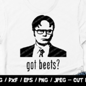 152 Dwight Schrute SVG, Got Beets SVG, Dwight Schrute Silhouette, The Office Cut File, The Office SVG, Dwight Schrute Vector, Vinyl