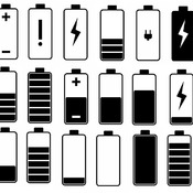 154 Battery low full svg social charging clip art drawing black and white image