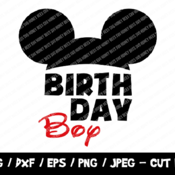 160 Birthday Boy SVG, Mickey Cut File, Instant Download, File For Cricut & Silhouette, Png, Mickey Silhouette, Disneyland Vinyl Cut File