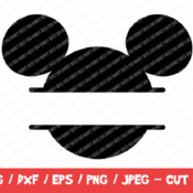 163 Mickey Monogram Svg, Mickey Mouse Head Shape Svg, Disney Monogram Frame Svg, Disney Baby Shirt Svg, Mickey Mouse Svg Set for Cricut