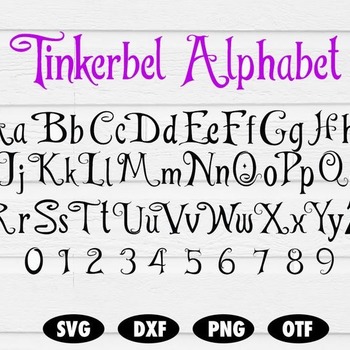 17 Tinkerbell Font svg, Tinkerbell letters svg, Tinkerbell alphabet svg, Font svg, Font, Disney font svg, Disney alphabet, Disney SVG downlo