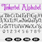 17 Tinkerbell Font svg, Tinkerbell letters svg, Tinkerbell alphabet svg, Font svg, Font, Disney font svg, Disney alphabet, Disney SVG downlo