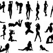 178 Sexy woman hot svg black and white image drawing bundle clip art