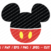 179 Mickey SVG, Mickey Cut File, Instant Download, Cricut & Silhouette, Png, Mickey Silhouette, Disney SVG, Mickey Mouse SVG, Disney Trip