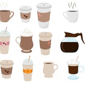 18 Coffee svg,cut files,silhouette clipart,vinyl files,Vector Digital,svg file,svg cut file,clipart svg,graphics clipart