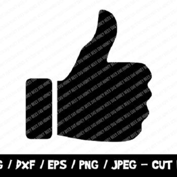 186 Thumb Up SVG File, Thumb SVG, Instant Download, Cricut, Silhouette, Dxf File, Vinyl Cutting File, Shirt Cut File, Like Svg, Facebook Lik