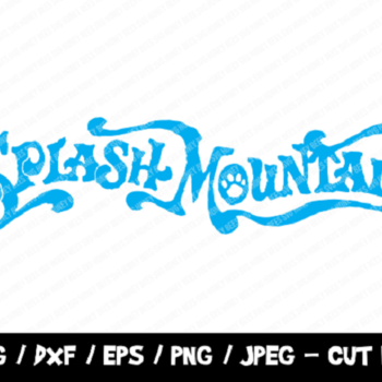 188 Splash Mountain Sign SVG, Disneyland Attraction SVG, Disney World SVG, Splash Mountain Cut File, Disney Cricut, Disney Cut File