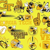 19 Georgia Tech Yellow Jackets Svg Dxf Eps Png, Cut File Pack , Download Football Files, Cricut, Cameo, Vinyl Machine Active