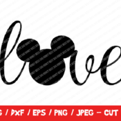 190 Mickey Head Svg, Mickey Mouse Head Shape Svg, Disney Love Svg, Mickey Love Head Svg, Mickey Mouse Cricut, Disney Trip, Couple Disney T-S