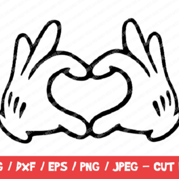 191 Mickey Mouse Hands SVG, Minnie Mouse Hands SVG PNG, Instant Sownload, Cricut Cut Files, Silhouette Cut Files, Disney Svg, Mickey Hands