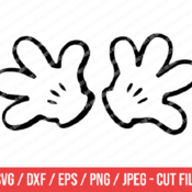 193 Mickey Mouse Hands SVG, Minnie Mouse Hands SVG PNG, Instant Sownload, Cricut Cut Files, Silhouette Cut Files, Disney Svg, Mickey Hands