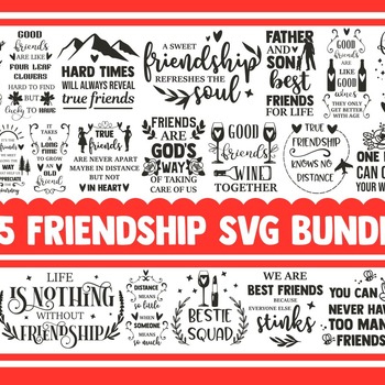 2 Friendship SVG Bundle, friends svg, friend svg, best friend svg, best friends svg, svg designs, svg quotes, besties svg, bestie svg, bff s