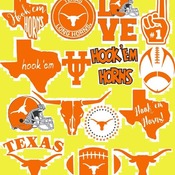 20 Texas Longhorns Svg Dxf Eps Png, Cut File Pack , Download Football Files, Cricut, Cameo, Vinyl Machine Active