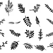 21 Leaves grass svg autumn plants tropical fall jungle safari clip art