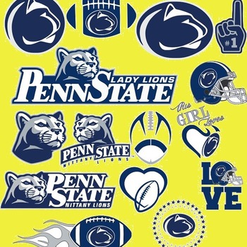 21 Penn State Nittany Lions Svg Dxf Eps Png, Cut File Pack , Download Football Files, Cricut, Cameo, Vinyl Machine Active