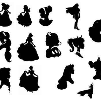 21 Princess svg,cut files,silhouette clipart,vinyl files,vector digital,svg file,svg cut file,clipart svg,graphics clipart