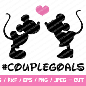 215 Disney Couple Goals SVG, Mickey & Minnie Kiss SVG, Disney SVG, Instant Download, Cricut, Silhouette, Disney Trip Svg, Minnie Mouse,