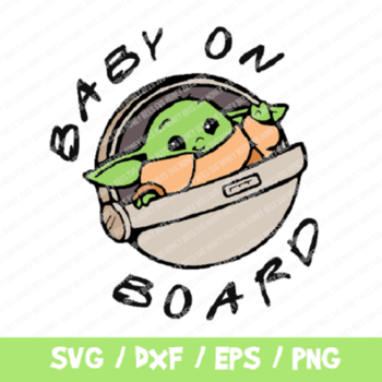 218 Baby On Board SVG, Baby Yoda SVG, Mandalorian SVG, Star Wars Svg, Baby Yoda Cricut, Silhouette, Baby Yoda Svg, Vinyl File, Cut File