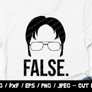 219 Dwight Schrute SVG, False Svg, Dwight Schrute Face SVG, Dwight Schrute Silhouette, The Office Cut File, The Office SVG, Vector, Vinyl