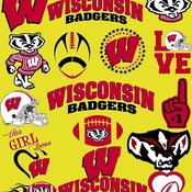 22 Wisconsin Badgers Svg Dxf Eps Png, Cut File Pack , Download Football Files, Cricut, Cameo, Vinyl Machine Active