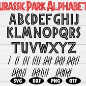 23 Jurassic Park Font svg, Jurassic Park letters svg, Jurassic Park alphabet svg, Font svg, Font, Disney font svg, Disney alphabet, Disney S