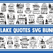 24 Lake SVG Bundle, lake life svg, svg designs, fishing svg, svg quotes, lake house svg, camping svg, family svg, funny quotes svg, cricut,