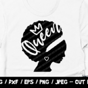 243 Black Woman Queen, Black Lives Matter SVG, BLM SVG Cut File, Instant Download, Cricut, Silhouette, African American Women Silhouette