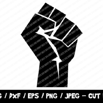 250 Black Lives Matter SVG, BLM SVG Cut File, Raised Fist Svg, Stand Against Racism, Instant Download, File For Cricut & Silhouette, Png