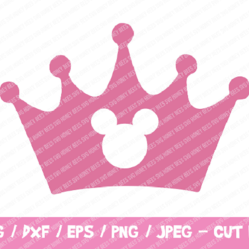 252 Disney Crown SVG, Crown Cut File, Instant Download, Cricut, Silhouette, Heart Crown SVG, Princess Crown, Mickey Head Crown, Disney Crown