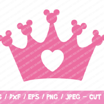 253 Disney Crown SVG, Crown Cut File, Instant Download, Cricut, Silhouette, Heart Crown SVG, Princess Crown, Mickey Head Crown, Disney Crown