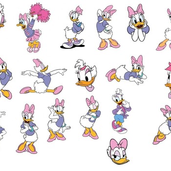 26 Daisy Duck svg,cut files,silhouette clipart,vinyl files,Vector Digital,svg file,svg cut file,clipart svg,graphics clipart