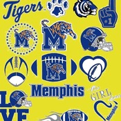 26 Memphis Tigers Svg Dxf Eps Png, Cut File Pack , Download Football Files, Cricut, Cameo, Vinyl Machine Active